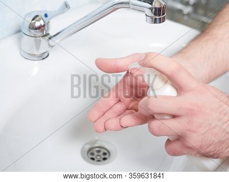 Wash Hands With Soap. Coronavirus Protect. Covid-2019 Prevention