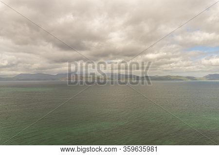 Beautiful Aerial View Of Beginish Island. Locations Worth Visiting On The Wild Atlantic Way. Scenic 