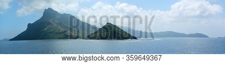 Panoramic View: Beautiful Islands In The Pacific Ocean / Travelling With The Ferry From Fiji / Viti 
