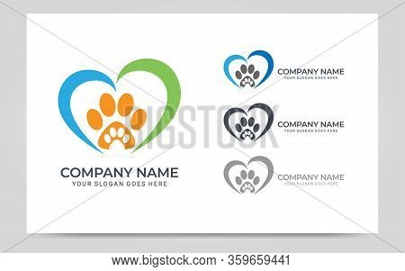 Pets Care Modern Abstract Logo Design. Modern Editable Logo Design