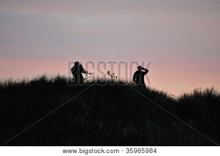 Fotografování ve večerním slunci