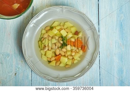 Roman Lardo Bean  Soup