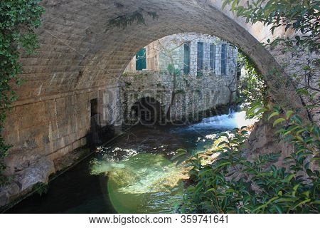 Springs Of Kryas In Livadeia Boeotia Greece