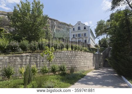 Entrance To The St. Clement Cave Monastery In Inkerman, Sevastopol, Crimea, Russia