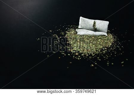 Swedish Snus - Grated Moistened Powder And Chewing Tobacco. Close-up. Tobacco Product