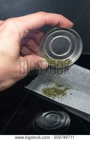 Swedish Snus - Grated Moistened Powder And Chewing Tobacco. Close-up. Tobacco Product