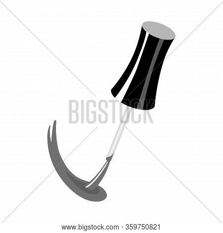Vector Illustration Of Brush And Nailpolish Icon. Web Element Of Brush And Smear Stock Vector Illust