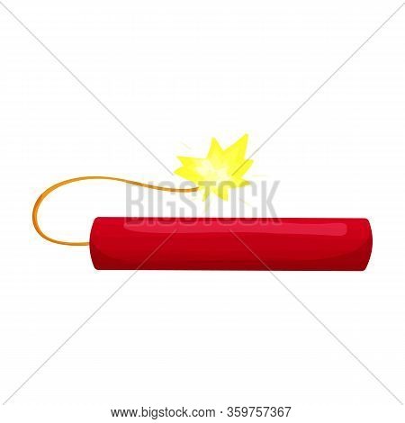 Dynamite Vector Icon.cartoon Vector Icon Isolated On White Background Dynamite.