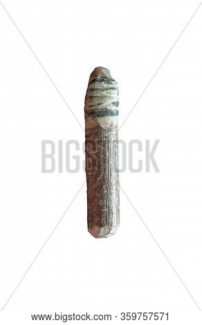 Scraper With Wooden Handle Joint With Tendon. Catalan Museum Of Archaeology, Barcelona, Spain