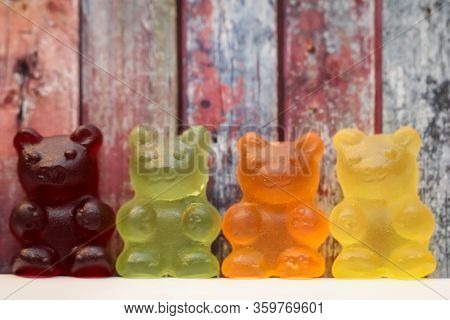Close Up Of Lots Of Sweets For Small And Large Children