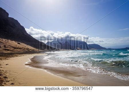 Baia Das Gatas Beach On Sao Vicente Island, Cape Verde, Africa