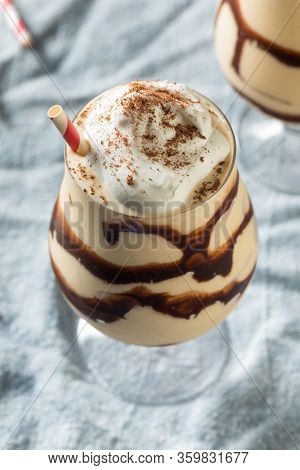 Homemade Boozy Frozen Mudslide Cocktail