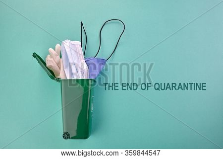 End Of Quarantine. Coronavirus Pandemic Concept. Stop Coronavirus.