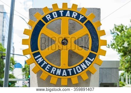 Vicente Lopez, Argentina - December 21, 2019: Logo Of Rotary International