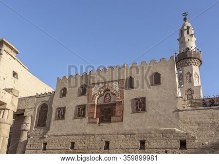 The Mosque Of Abu Haggag, Standing On The Ancient Columns Themselves, View From The Court Of Ramese 