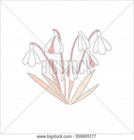 Blossoming Spring Garden Flower With Leaves. Easter Day Holiday Element. Traditional Spring Holiday 