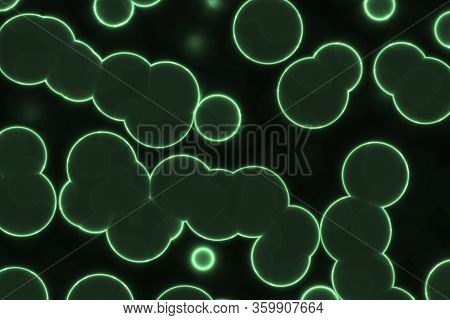 Beautiful Artistic Green A Lot Organic Primitive Organisms Computer Graphic Texture Or Background Il
