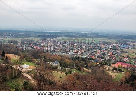 Lipowiec Castle Babice Poland View From Above