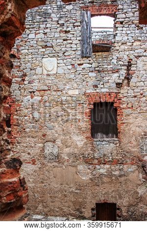 Lipowiec Castle Babice Poland View From Inside