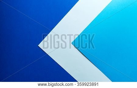Paper Background Of Three Trending Colors For Writing Text. Ready-made Solution For The Designer. Ge
