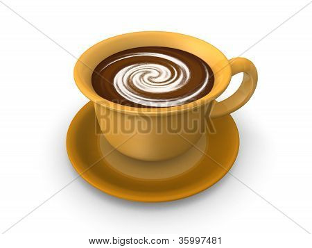Xícara de café de Render 3D