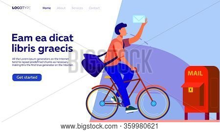 People Working At Post Office Flat Vector Illustration. Shipping And Delivery Service Concept. Mail 