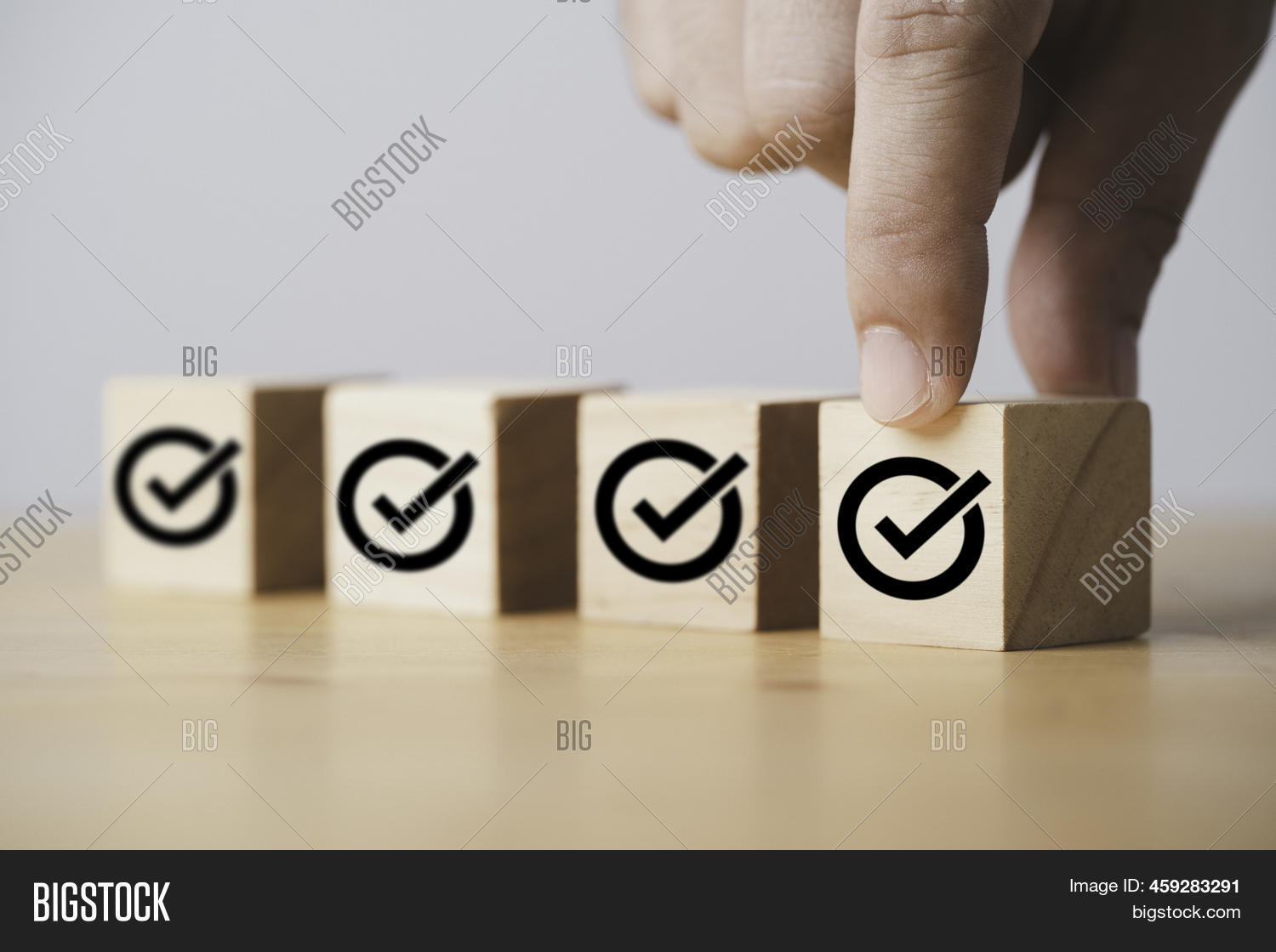 Hand Putting Correct Image & Photo (Free Trial) Bigstock