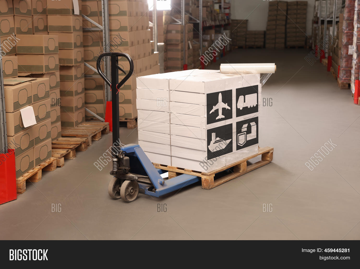 Manual Pallet Truck Image & Photo (Free Trial) Bigstock