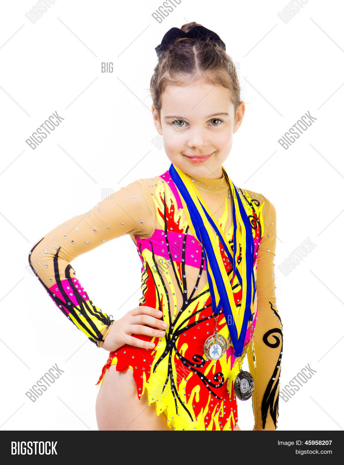 Little Girl Gymnast Image & Photo (Free Trial) Bigstock
