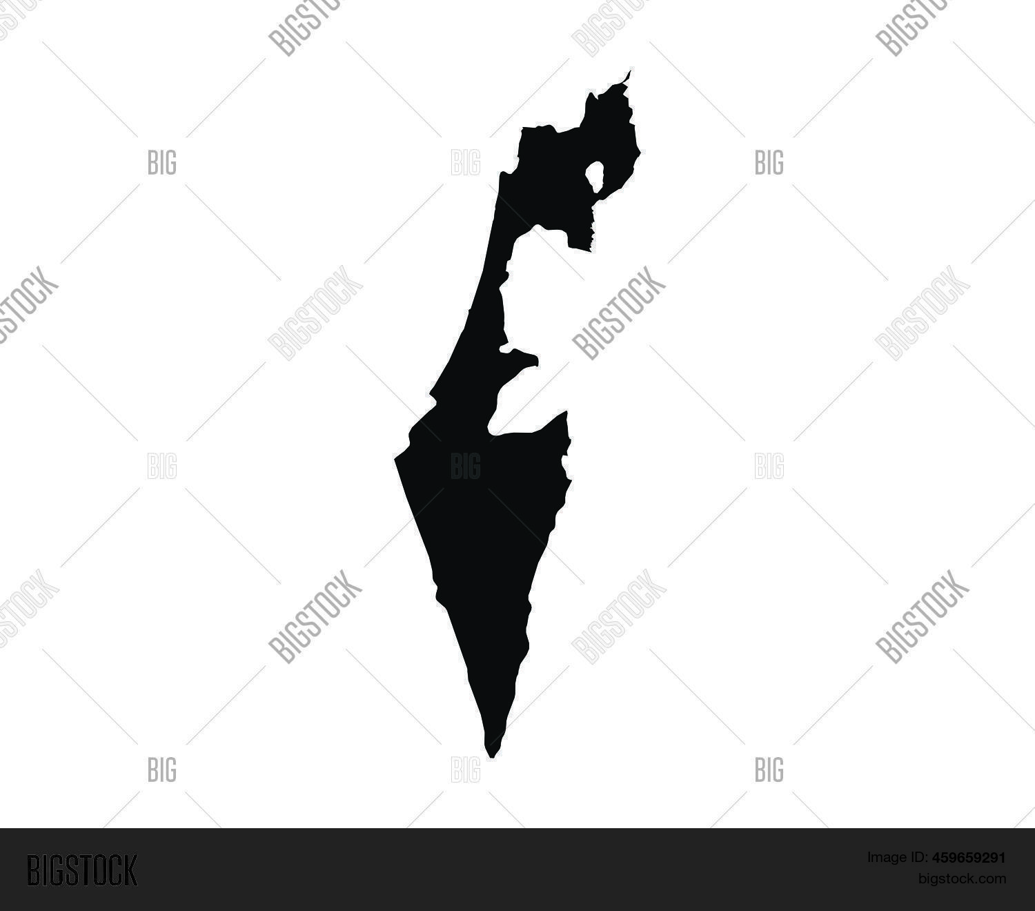 Israel Map. Israeli Vector & Photo (Free Trial) | Bigstock