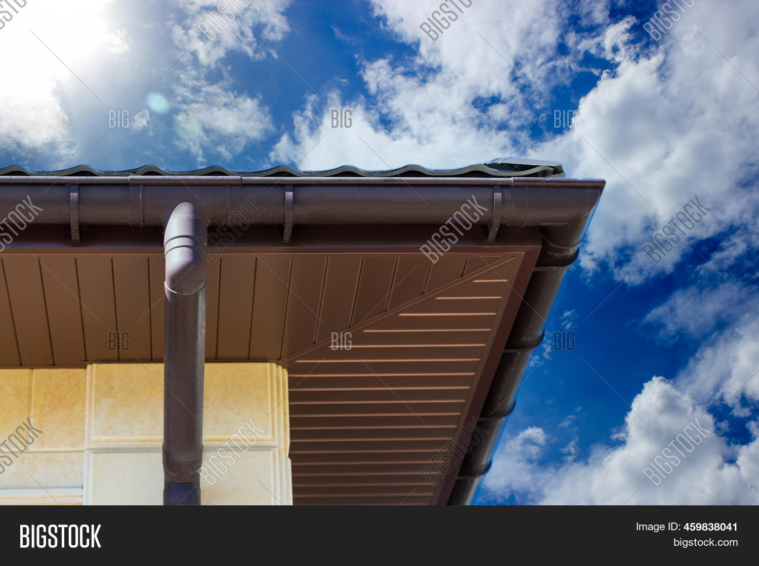 Roof Gutter Pipeline Image & Photo (Free Trial) Bigstock