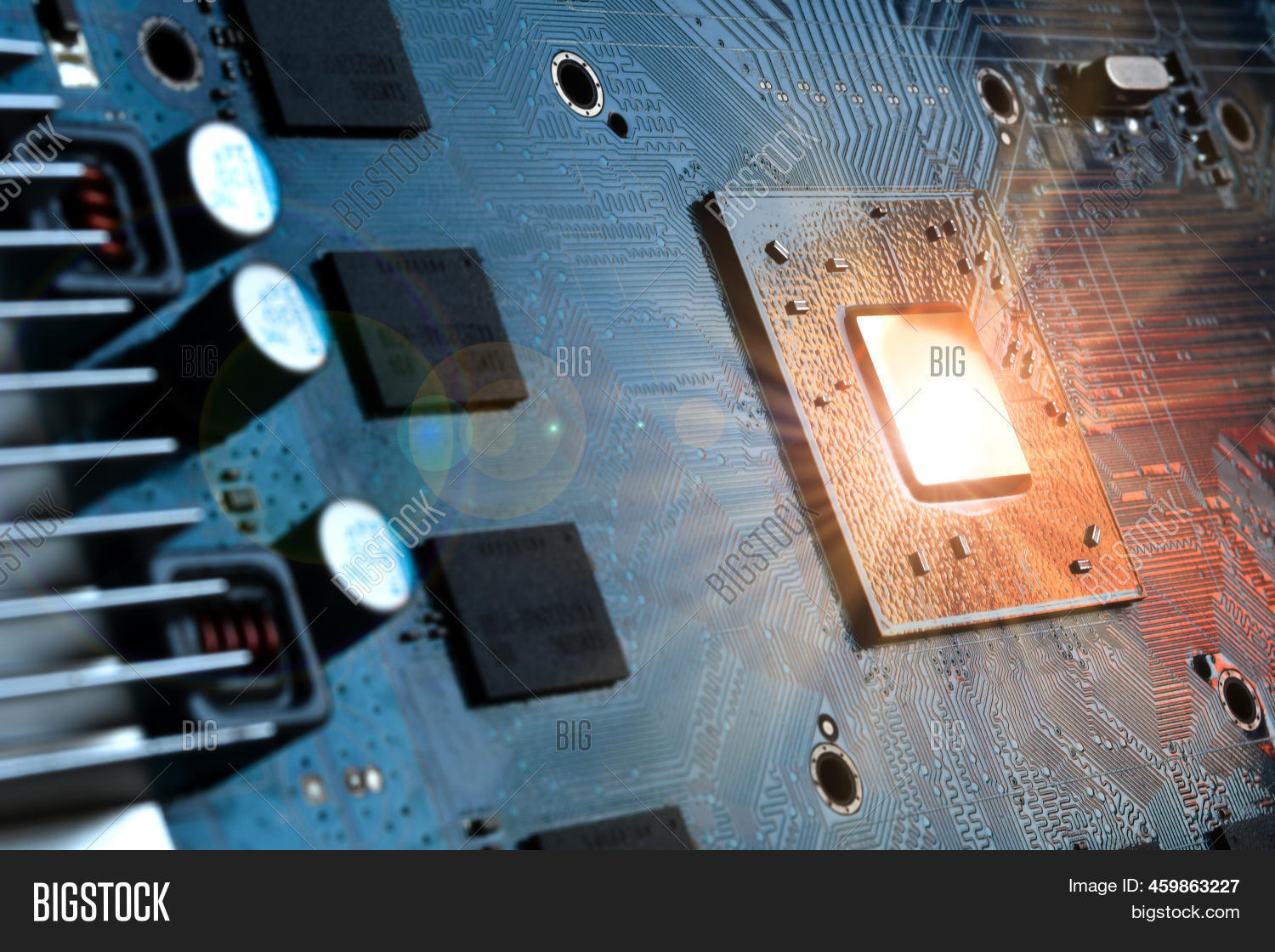 Gpu Core Inside Detail Processor Core Image & Photo (Free Trial) | Bigstock