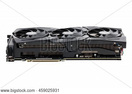 Asus Rog Strix Advanced Nvidia Rtx 2070 Super - Big Black Contemporary Gaming Graphics Card Isolated