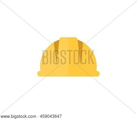 Construction Worker Hat, Helmet To Wear At Work Logo Design. Concept Of Construction Vector Design A