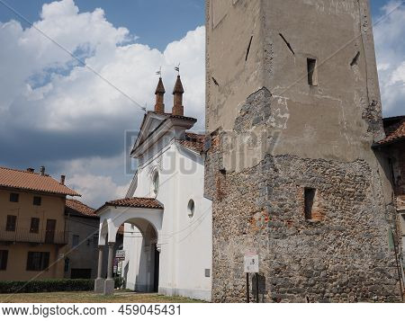 Santa Maria Maggiore Translation St Mary Major Church In Candelo, Italy