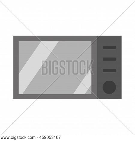 Microwave Oven Icon. Vector Illustration. Stock Image.
