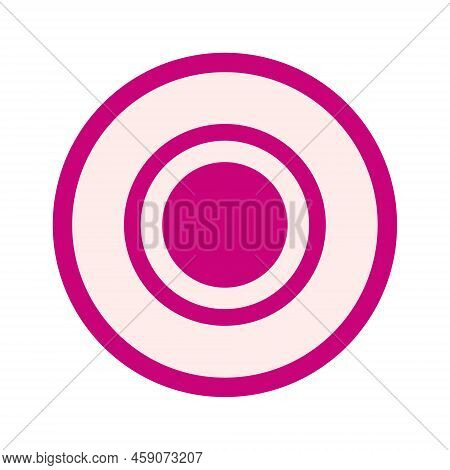 Colorful Plate Semi Flat Color Vector Object