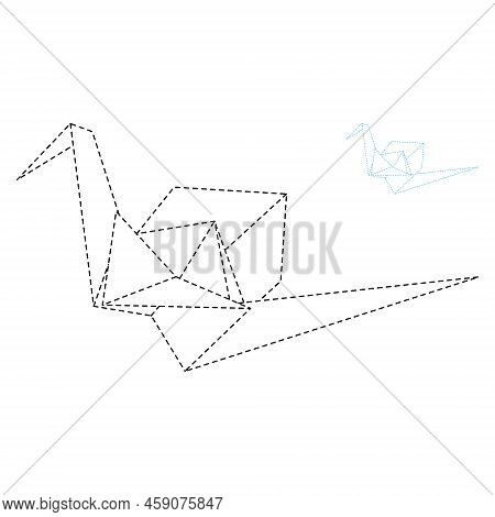 Set Origami Crane Vector &amp; Photo (Free Trial) | Bigstock
