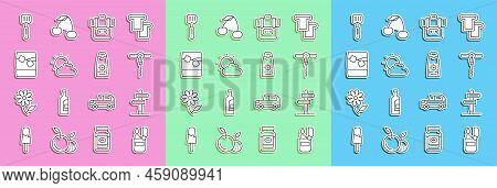 Set Line Lighter, Road Traffic Sign, Wine Corkscrew, Hiking Backpack, Sun And Cloud Weather, Glass O
