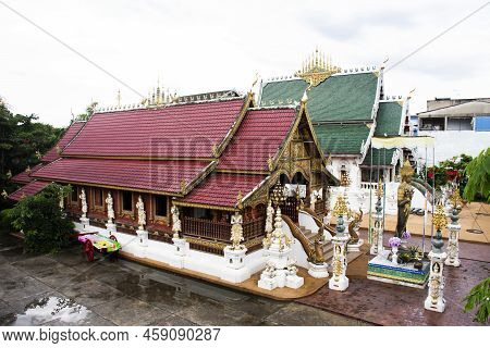 Ancient Architecture Ubosot Church And Antique Building For Thai People Travelers Travel Visit And R
