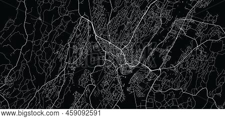 Urban Vector City Map Of Fredrikstad, Norway, Europe