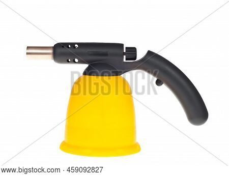 Manual Gas Burner On A White Background.