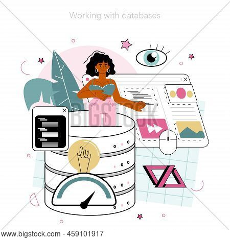 Back End Development Concept. Software Development Process.