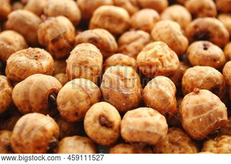 Close-up Of Chufa, Tigernut, Earth Almond Preparing For Traditional Typical Tasty Homemade Cold Fres