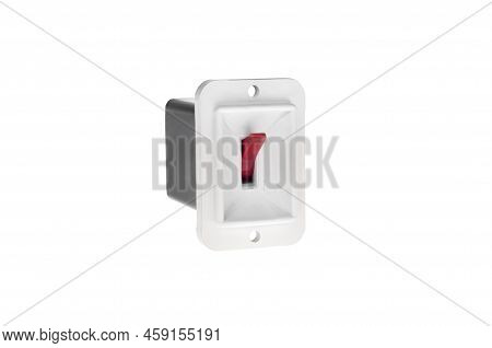 The Old Switch Isolated On White Background
