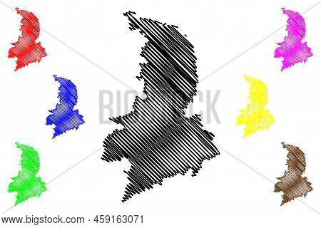 Syros Island (hellenic Republic, Greece) Map Vector Illustration, Scribble Sketch Siros Or Syra Map