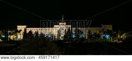 A Panoramic View Of The Infantry Academy, Academia De Infanteria At Toledo, Castille La Mancha, Spai