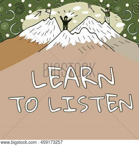 Conceptual Caption Learn To Listen. Conceptual Photo Able To Understand What Showing Tells You Be Re
