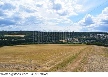 Harvested Fields On The Eifel Hills Above Kaisersesch