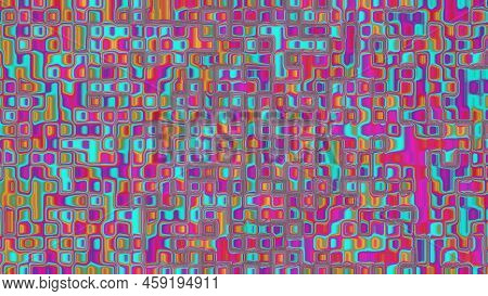 Colorful And Beautiful Iridize, Bubble, Or Oil Water Pattern Background Illustration. Presentation B